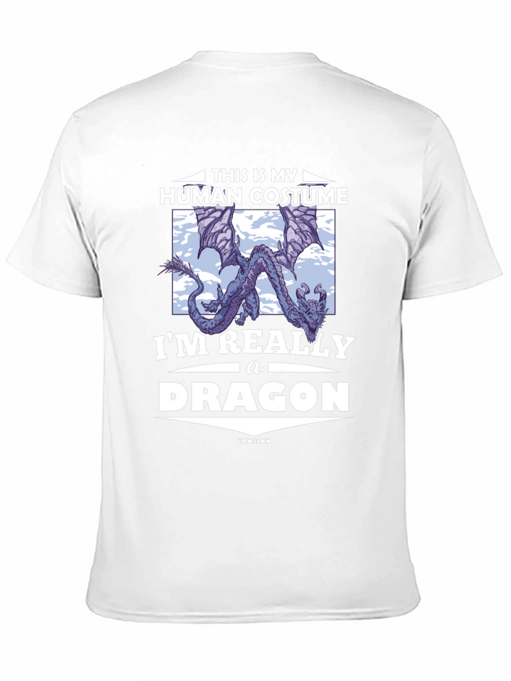 Human Costume Dragon T-Shirt - Funny Novelty Tee