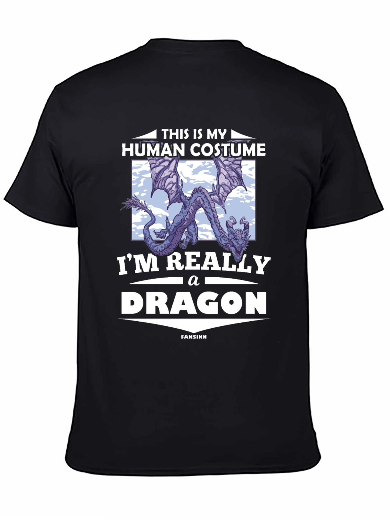 Human Costume Dragon T-Shirt - Funny Novelty Tee