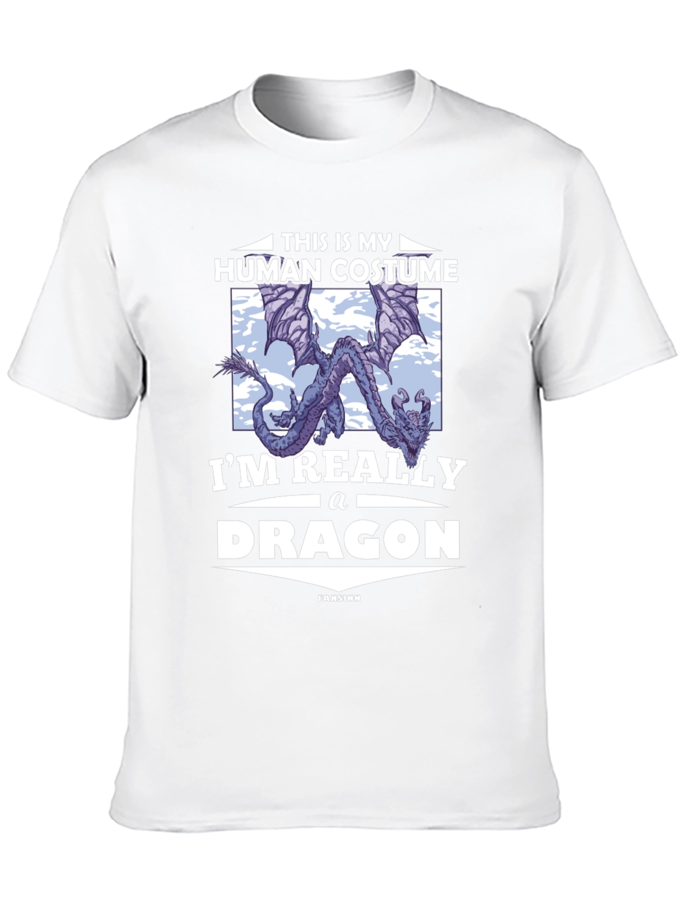 Human Costume Dragon T-Shirt - Funny Novelty Tee