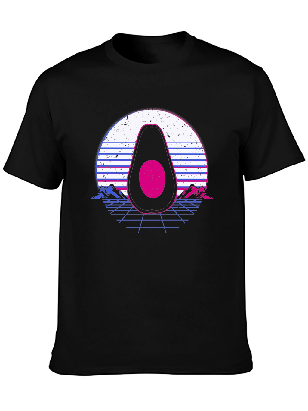 Retro Avocado T-Shirt - Vaporwave Style