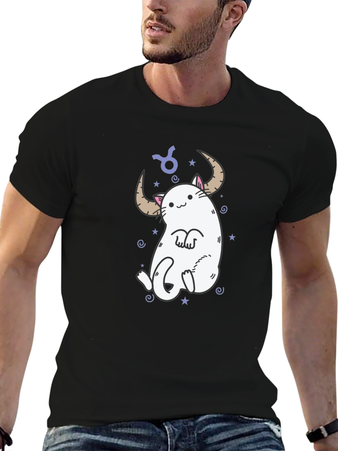 Taurus Cat T-Shirt - Zodiac Sign Tee