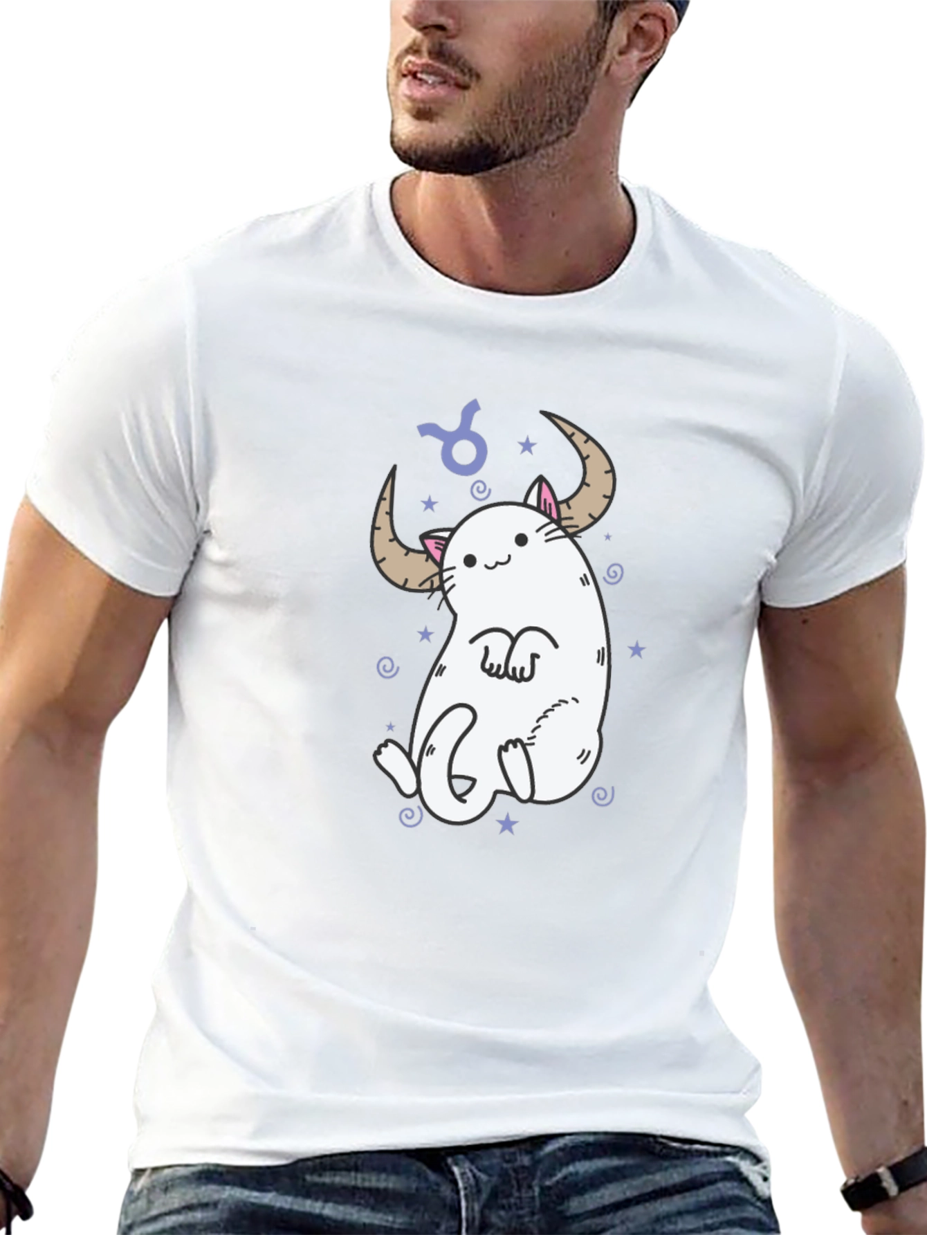Taurus Cat T-Shirt - Zodiac Sign Tee