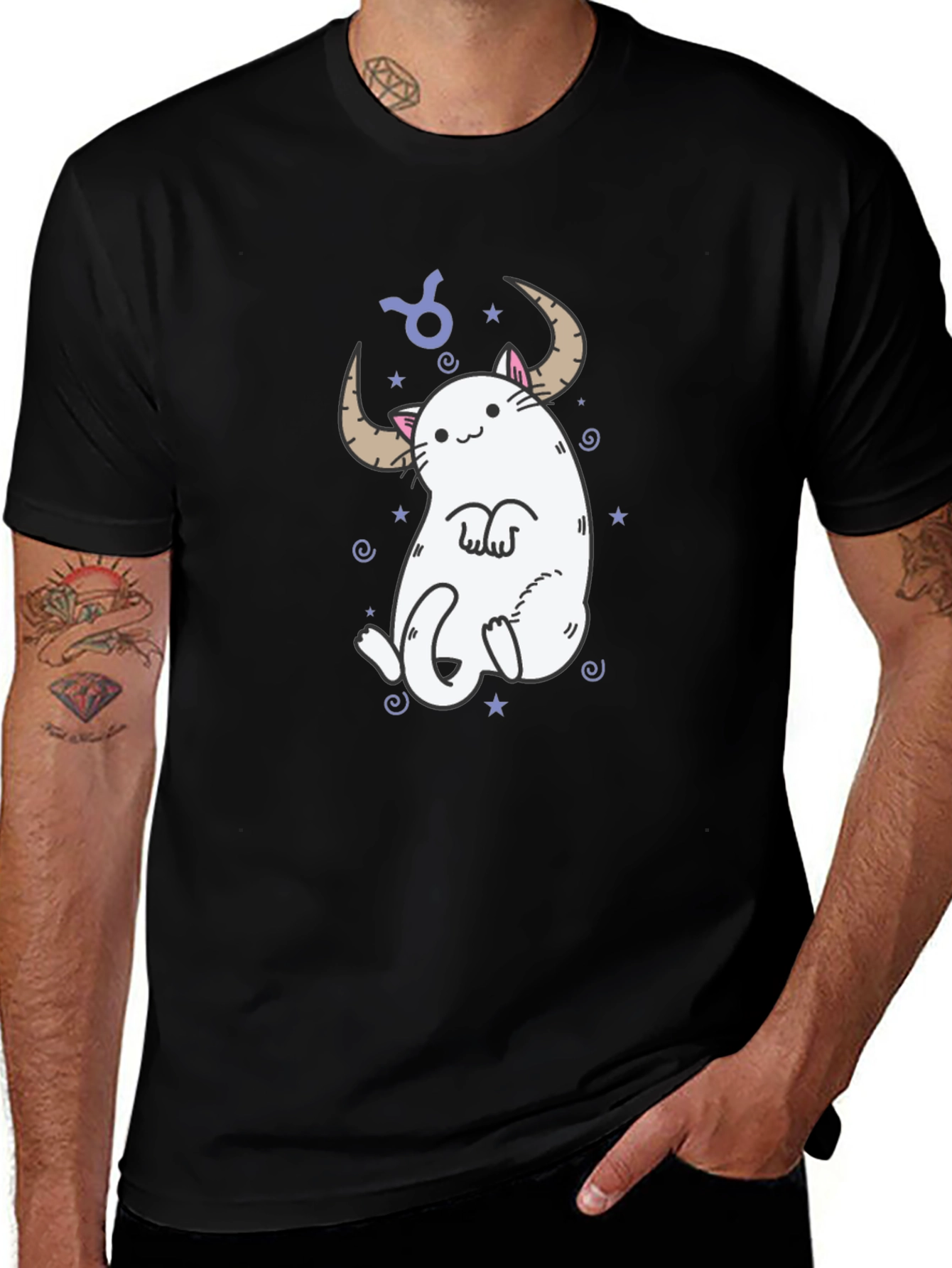Taurus Cat T-Shirt - Zodiac Sign Tee