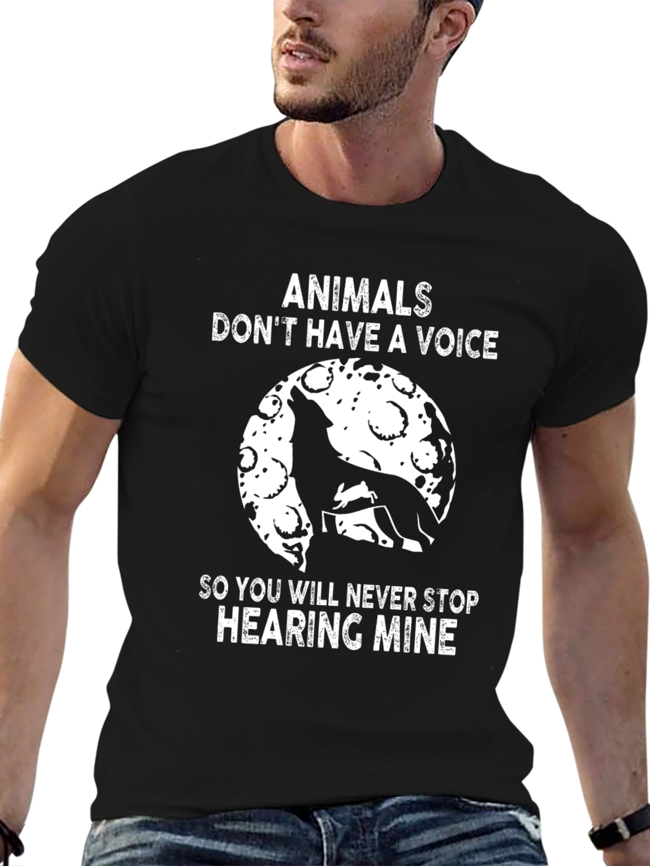 Animals Voice T-Shirt - Black
