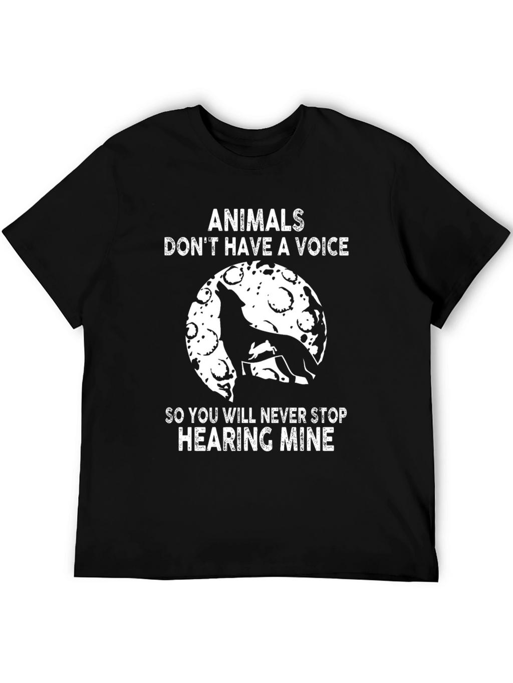 Animals Voice T-Shirt - Black