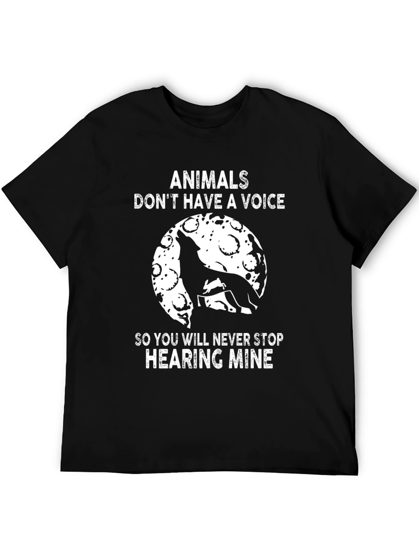 Animals Voice T-Shirt - Black