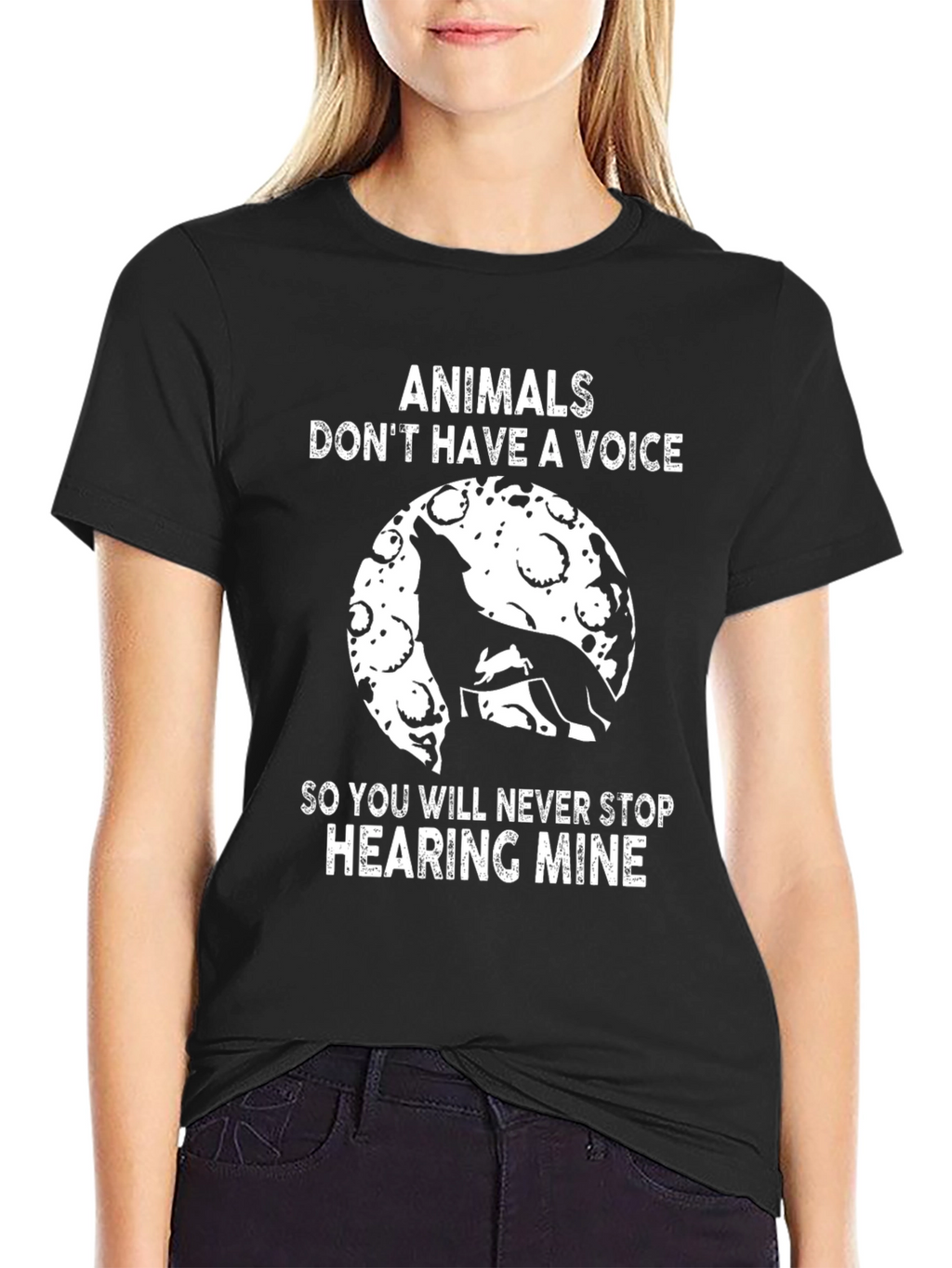 Animals Voice T-Shirt - Black