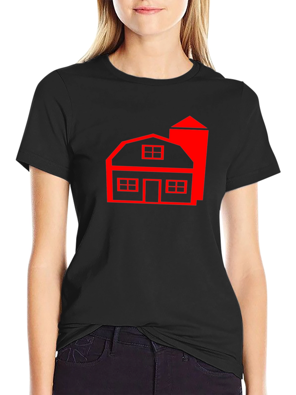 Red Barn Graphic T-Shirt - Classic Farm Style