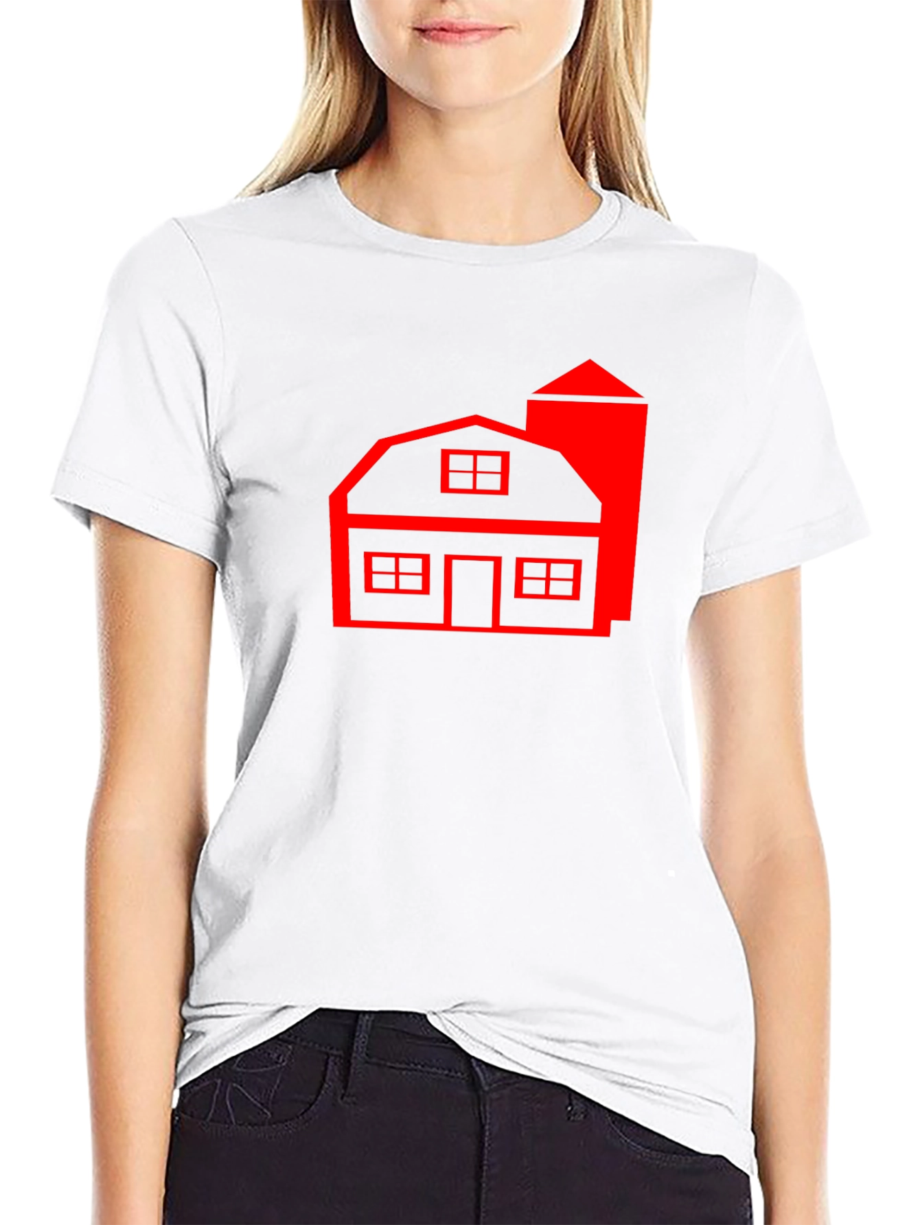 Red Barn Graphic T-Shirt - Classic Farm Style