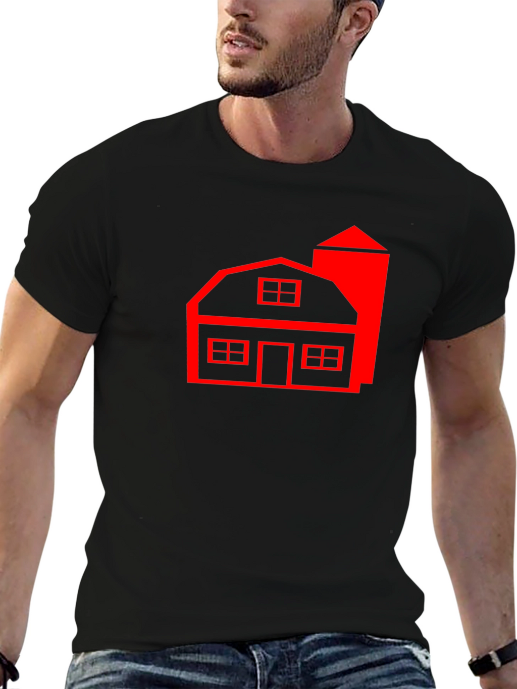 Red Barn Graphic T-Shirt - Classic Farm Style