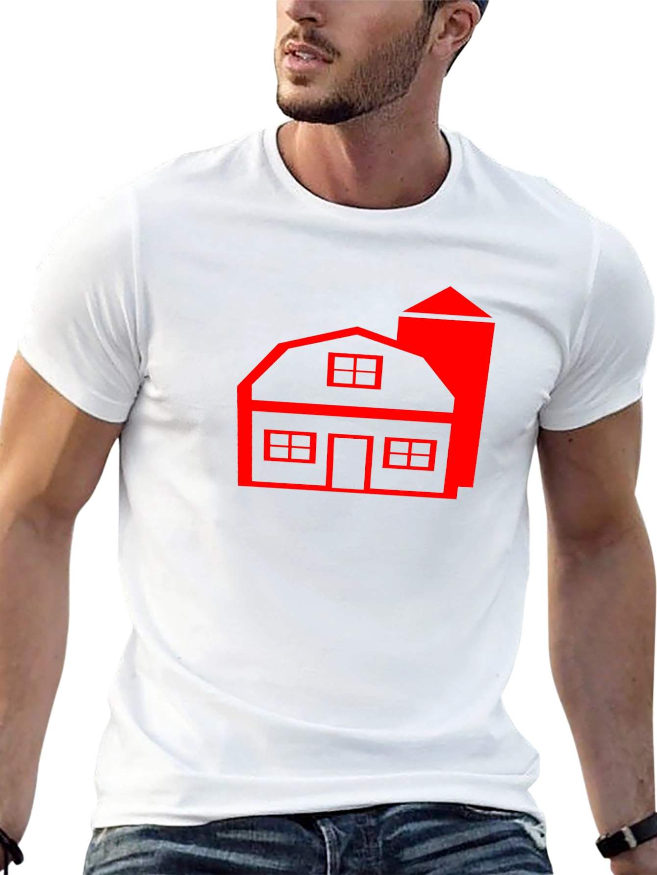 Red Barn Graphic T-Shirt - Classic Farm Style
