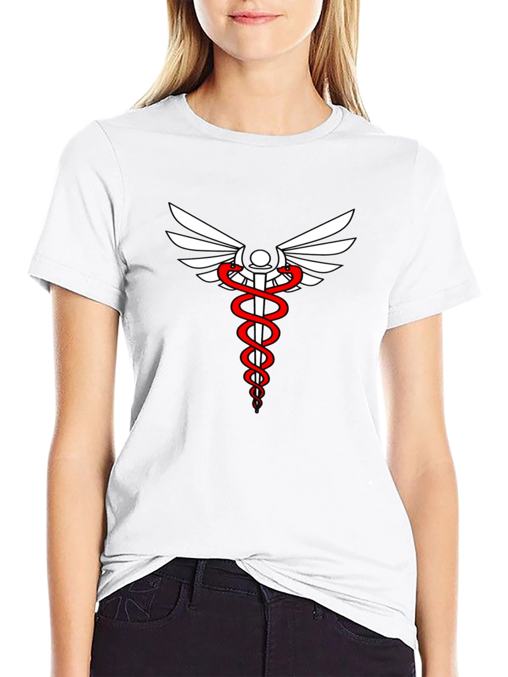 Medical Caduceus Graphic Tee - Stylish & Comfortable