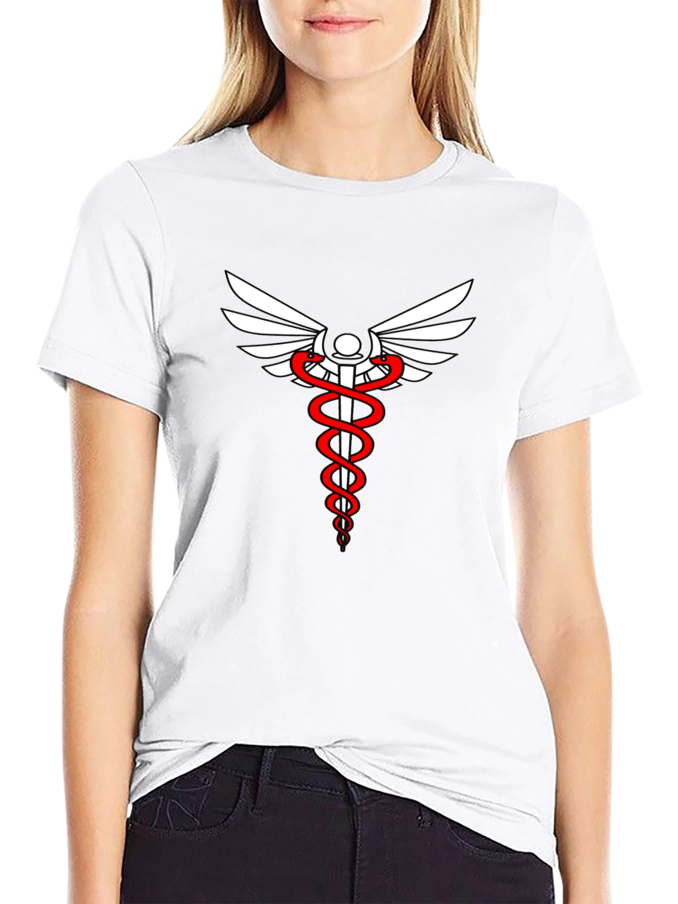 Medical Caduceus Graphic Tee - Stylish & Comfortable