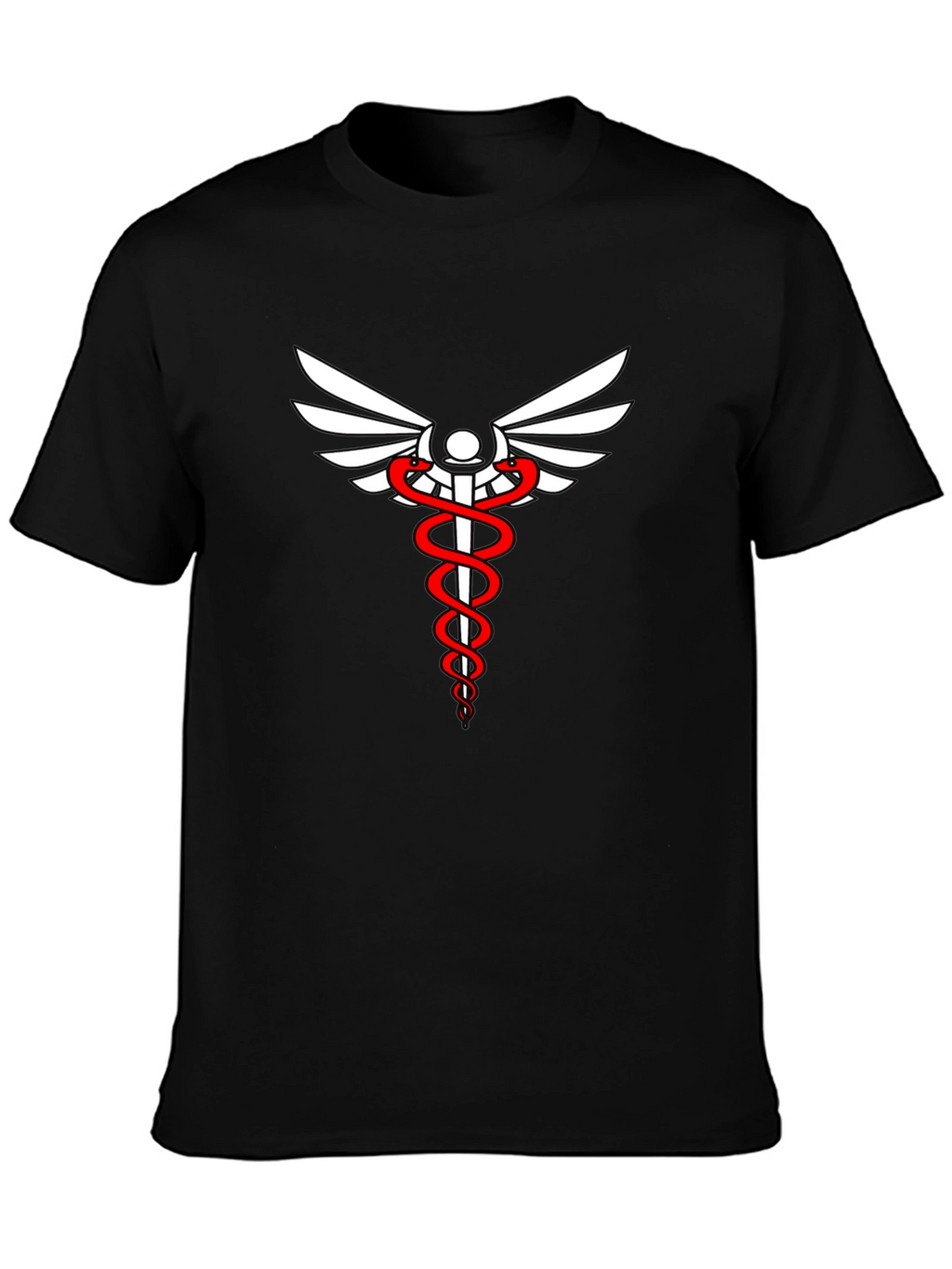Medical Caduceus Graphic Tee - Stylish & Comfortable