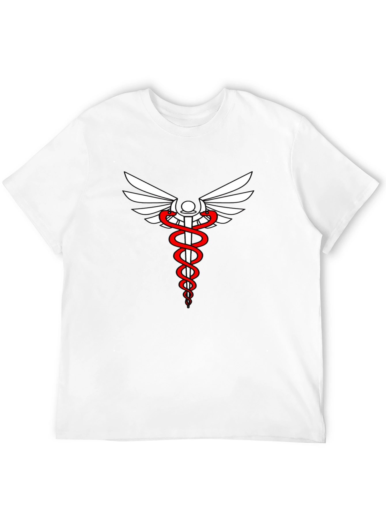 Medical Caduceus Graphic Tee - Stylish & Comfortable