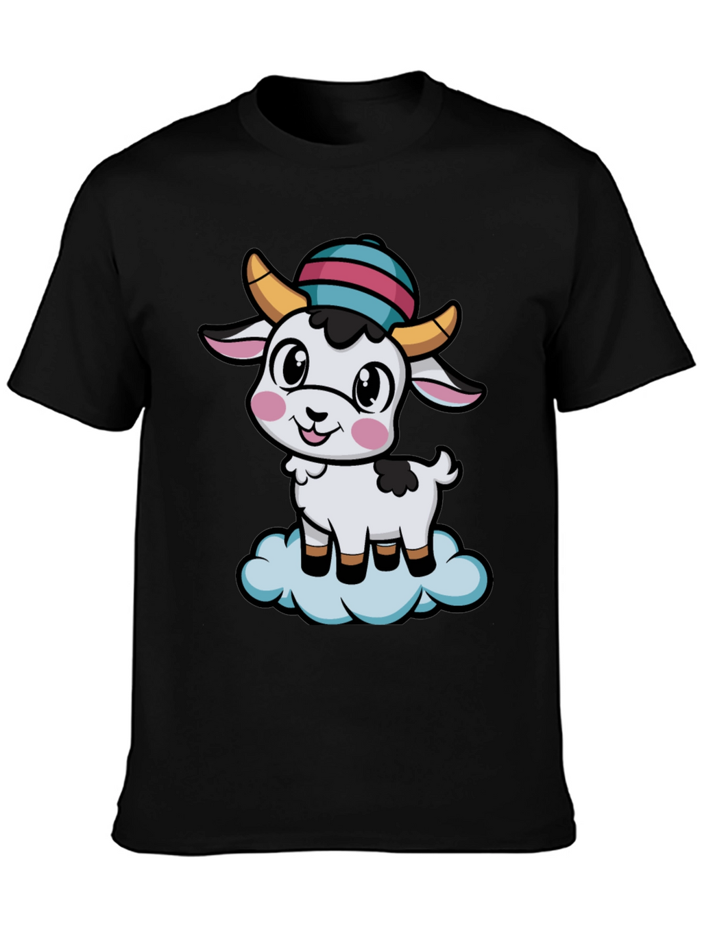 Cute Goat Cartoon T-Shirt