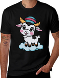 Cute Goat Cartoon T-Shirt