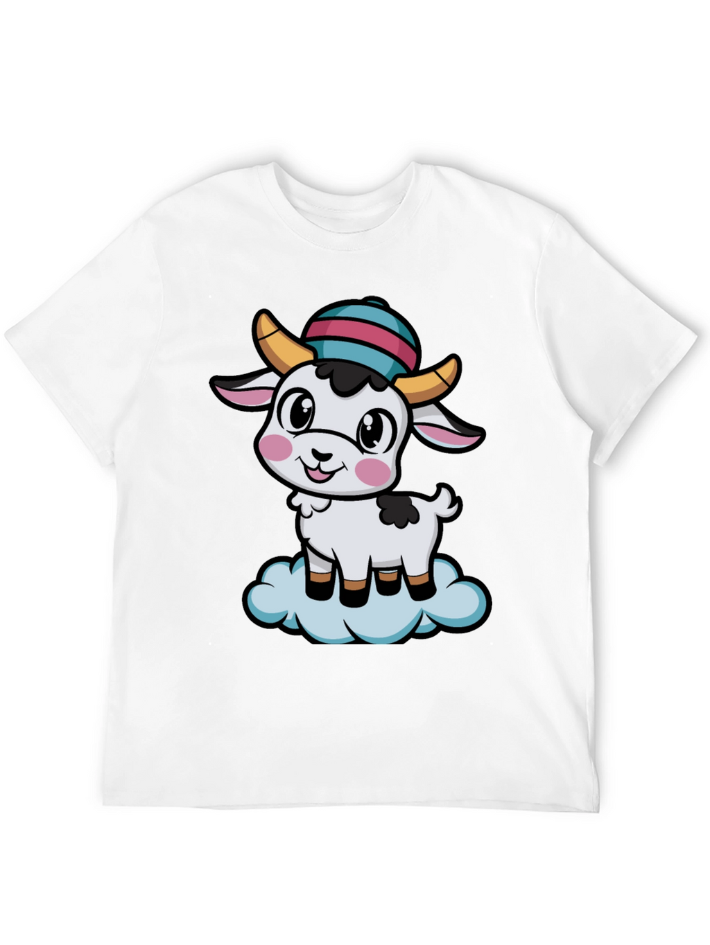 Cute Goat Cartoon T-Shirt