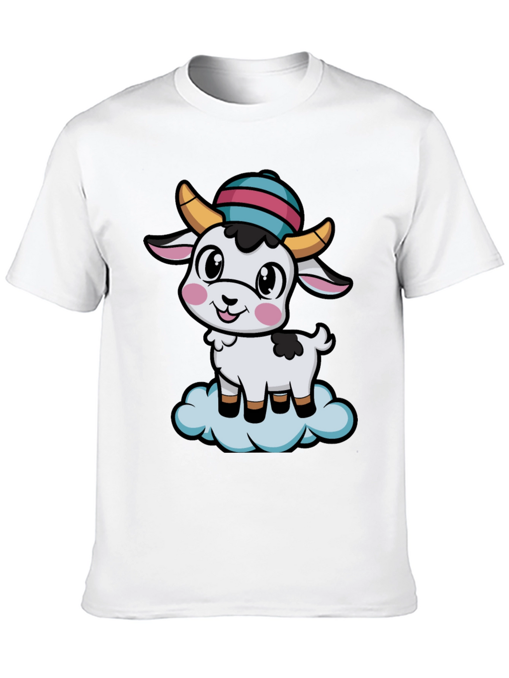 Cute Goat Cartoon T-Shirt