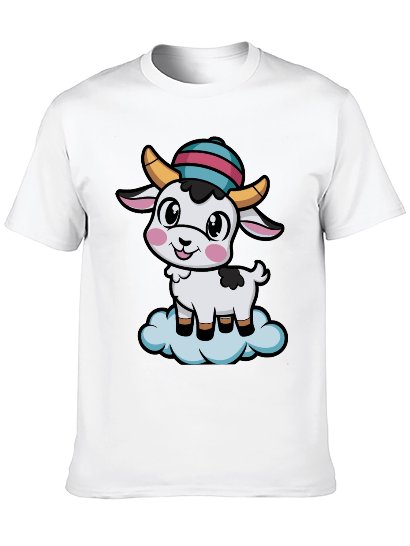 Cute Goat Cartoon T-Shirt