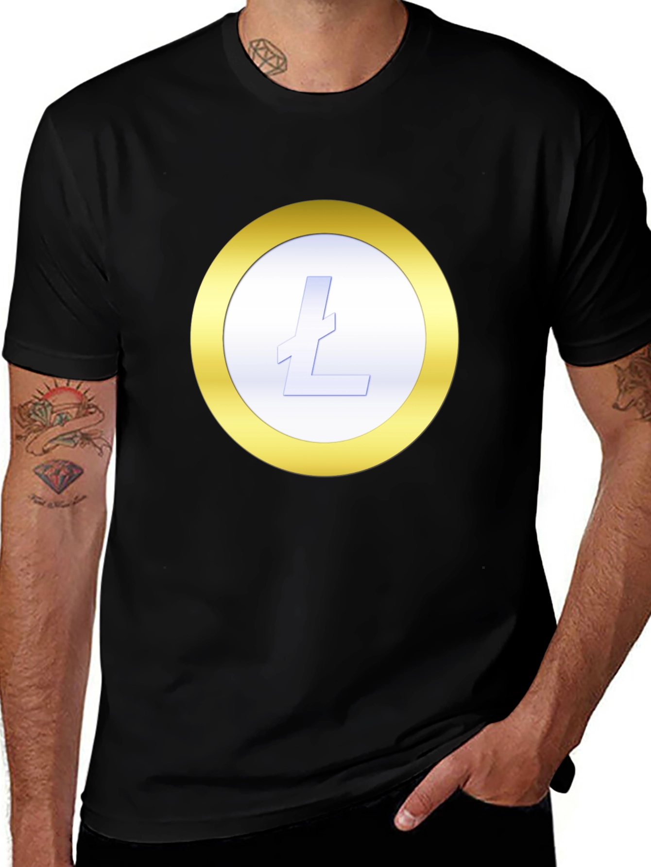 Litecoin Crypto T-Shirt - Black