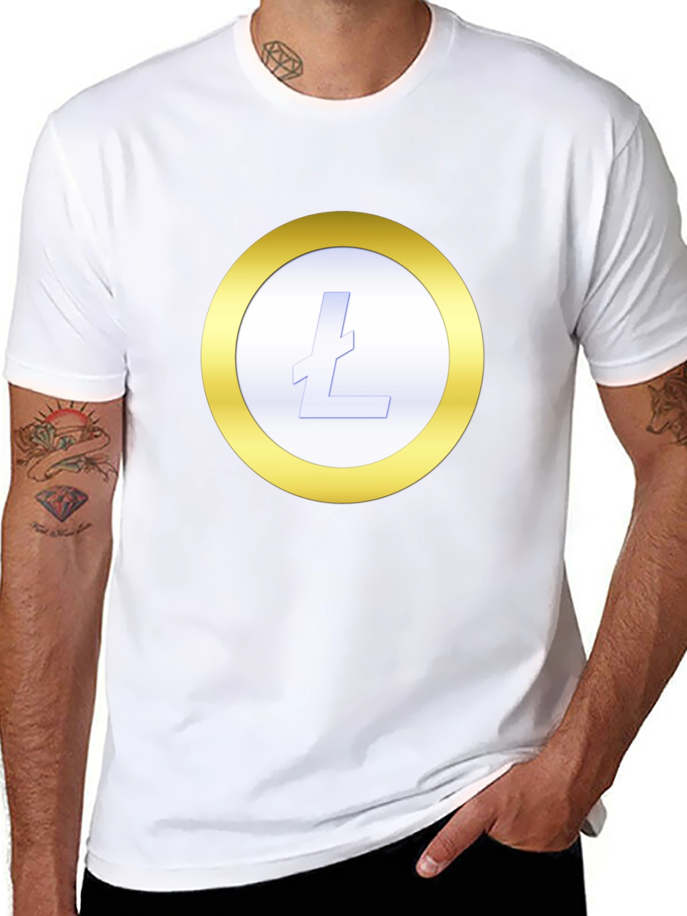 Litecoin Crypto T-Shirt - Black