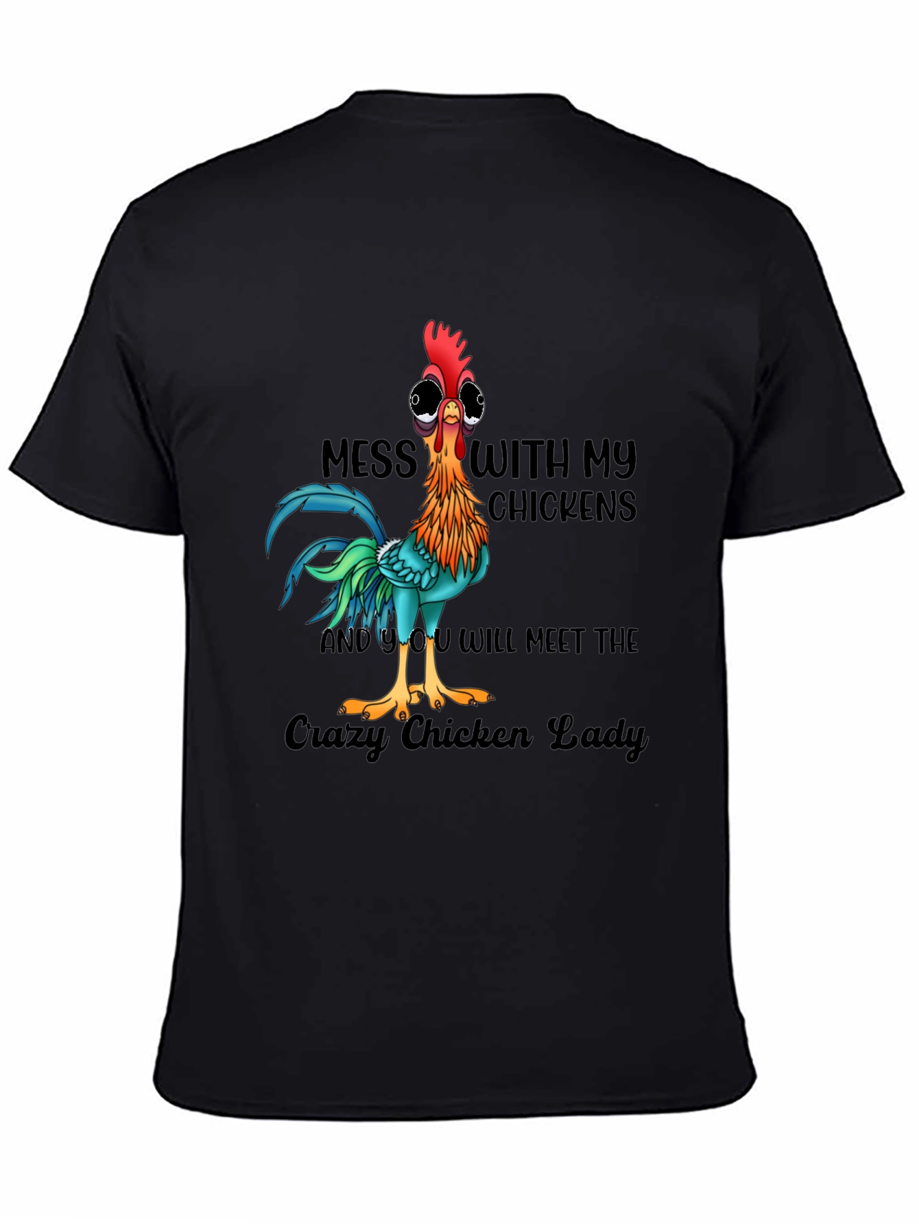 Crazy Chicken Lady T-Shirt - Funny Chicken Owner Tee