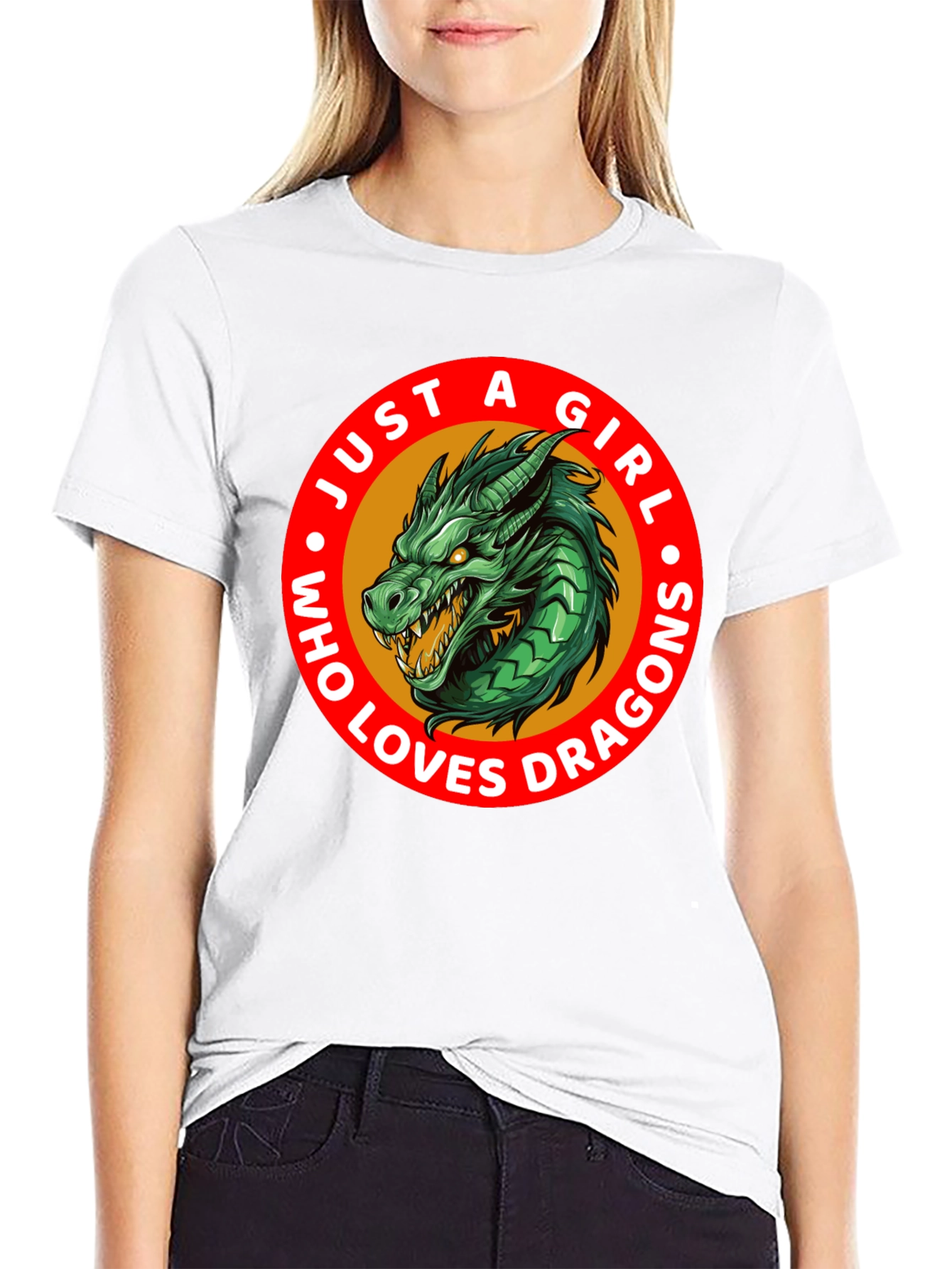 Just a Girl Who Loves Dragons T-Shirt