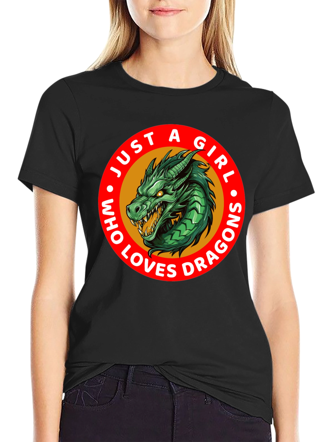 Just a Girl Who Loves Dragons T-Shirt