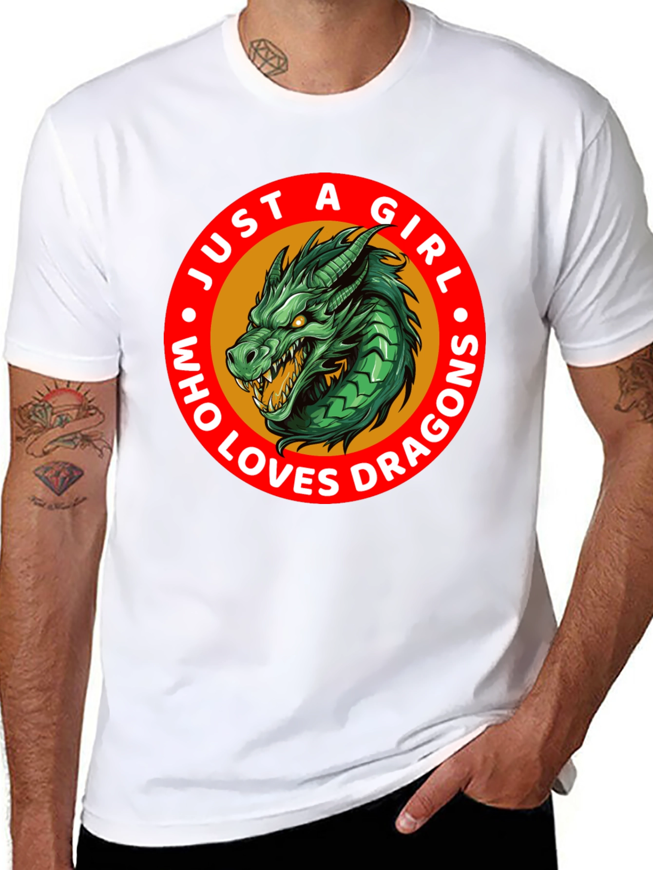 Just a Girl Who Loves Dragons T-Shirt