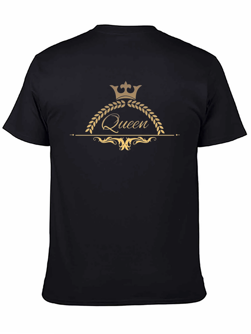 Queen Crown Graphic Black T-Shirt