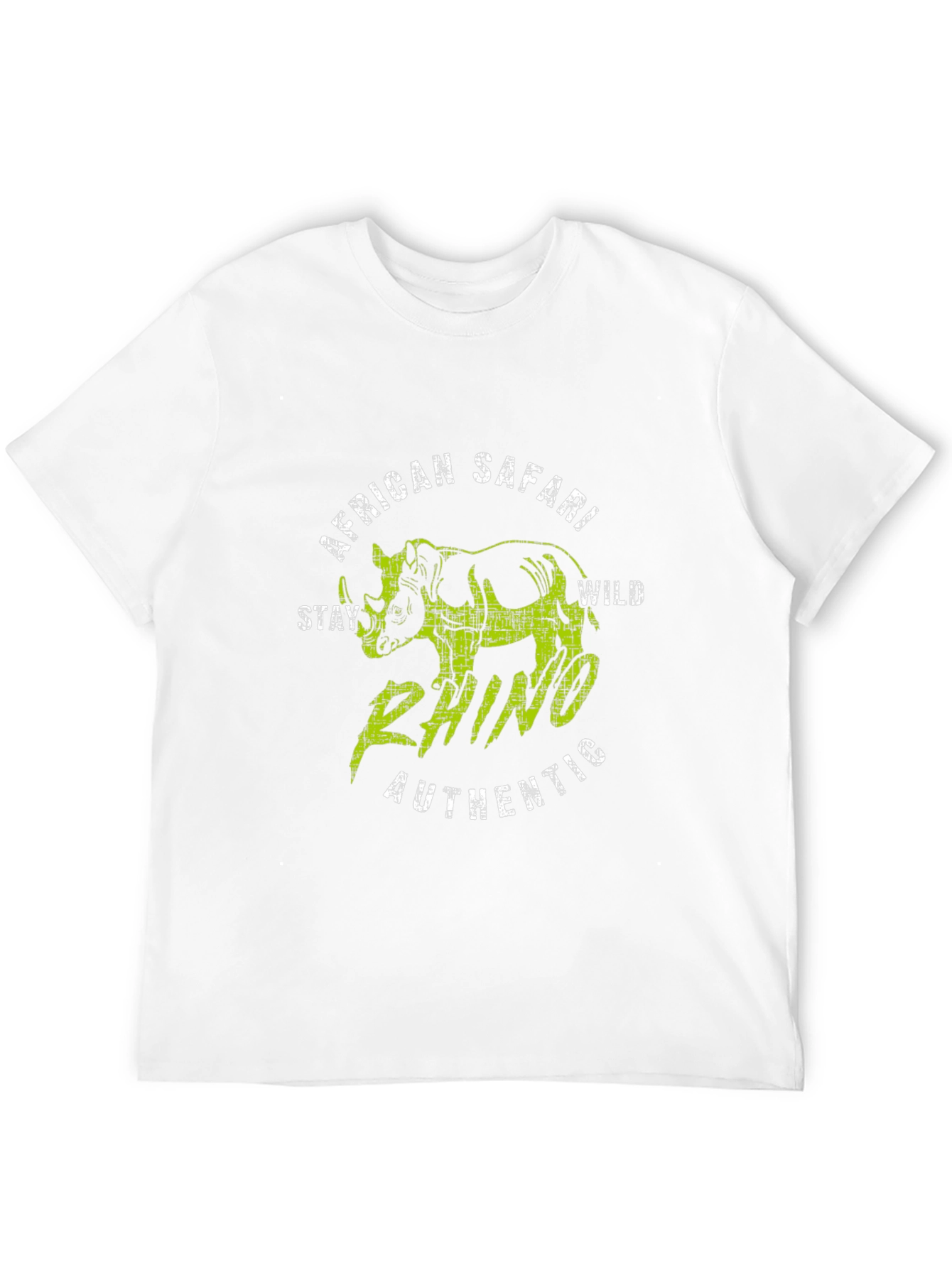 African Safari Rhino Graphic T-Shirt - Stay Wild
