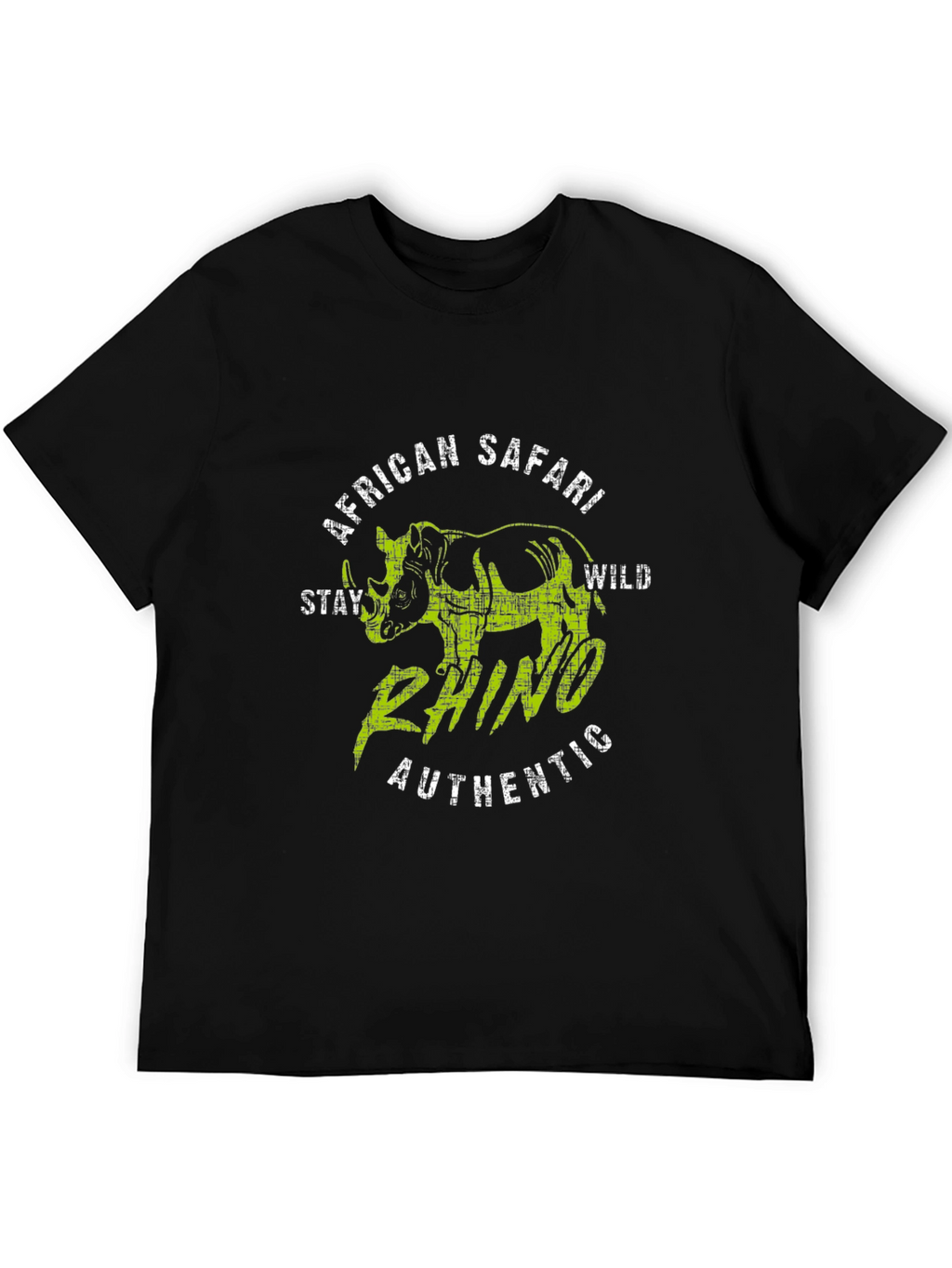 African Safari Rhino Graphic T-Shirt - Stay Wild
