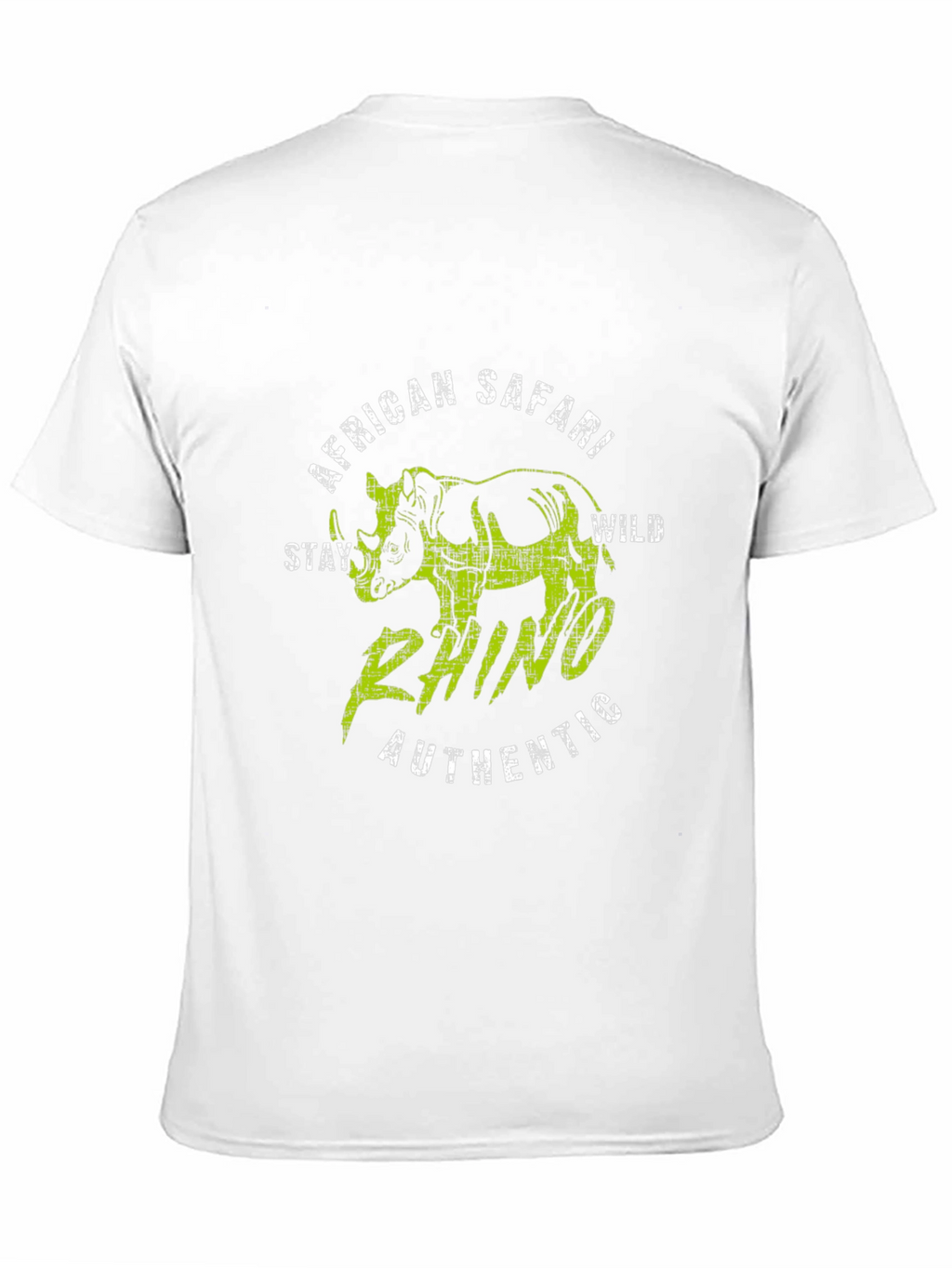 African Safari Rhino Graphic T-Shirt - Stay Wild