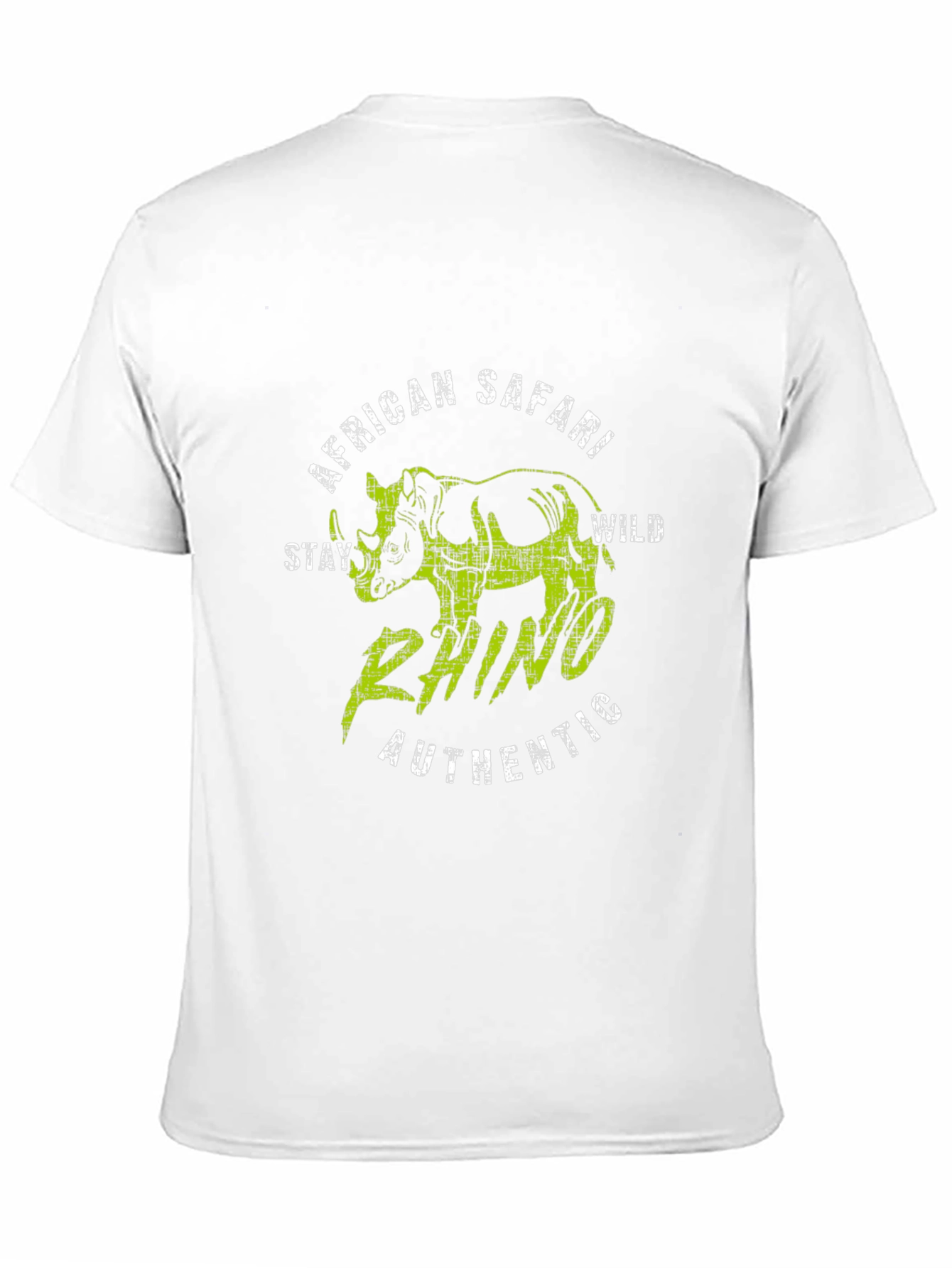 African Safari Rhino Graphic T-Shirt - Stay Wild