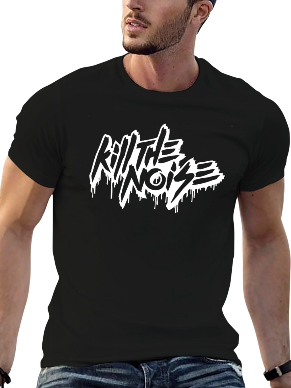 Kill The Noise Black Graphic T-Shirt