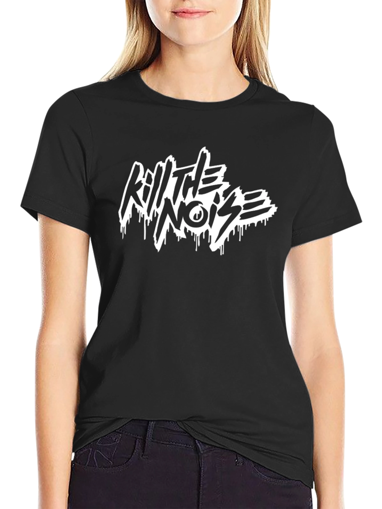 Kill The Noise Black Graphic T-Shirt