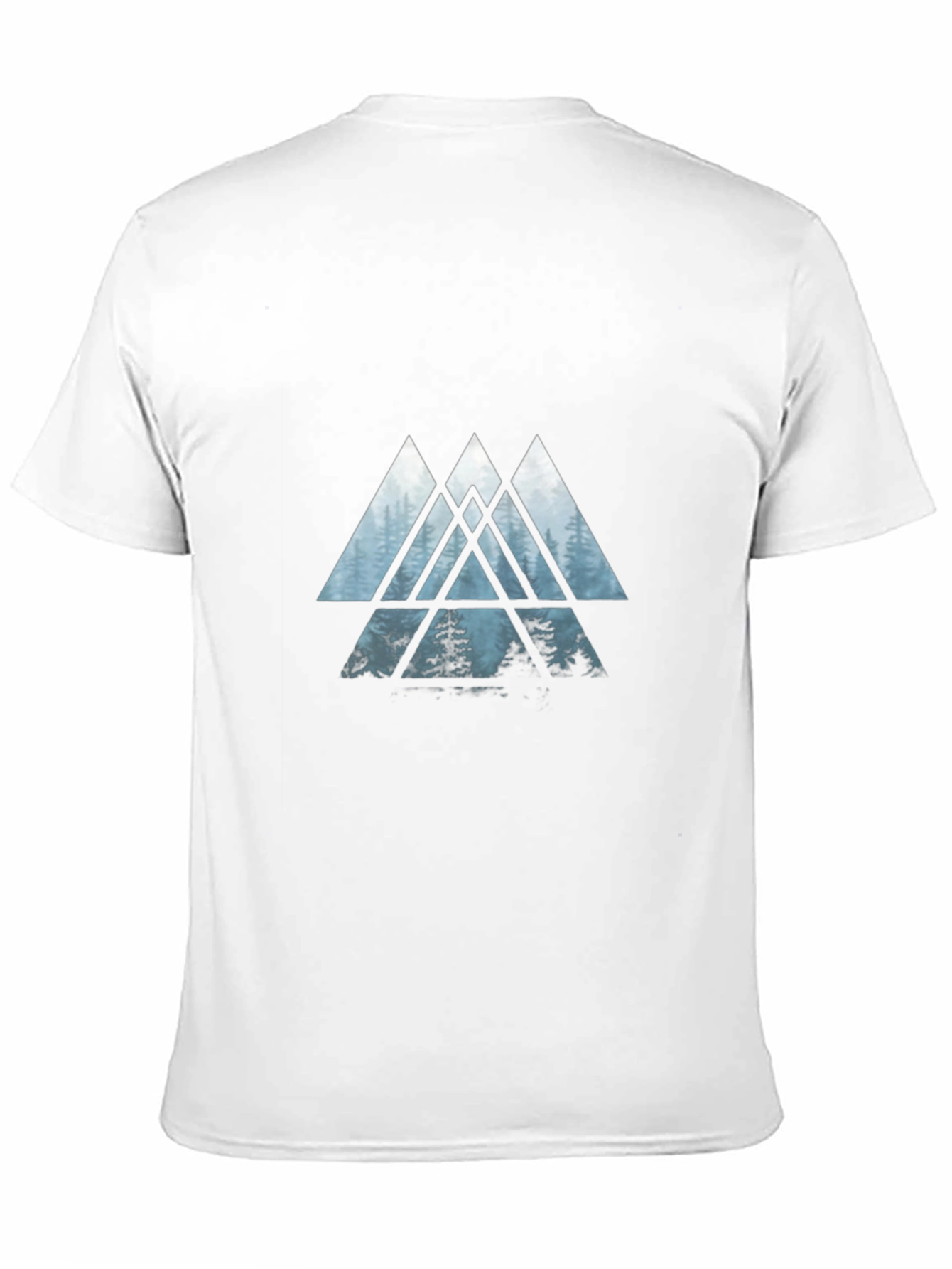 Abstract Forest Triangle Graphic T-Shirt