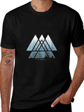 Abstract Forest Triangle Graphic T-Shirt