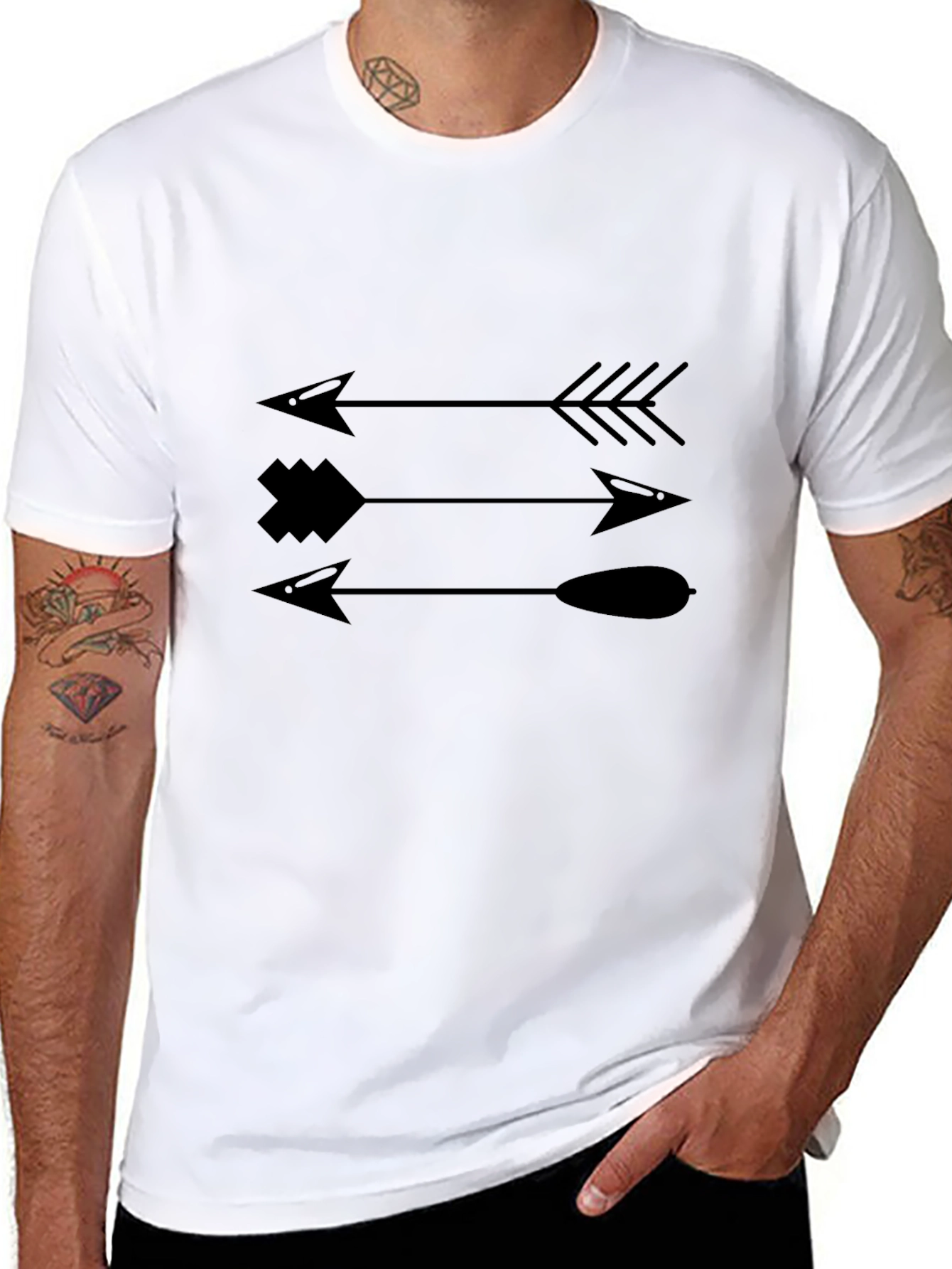 Arrow Graphic Tee - Casual Style