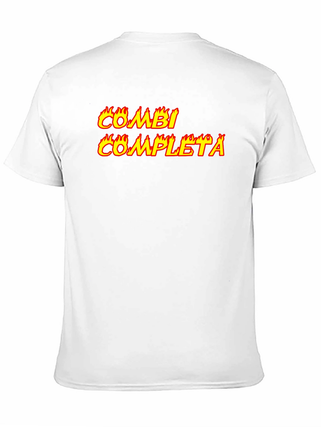 Combi Completa Flaming Text Black Tee