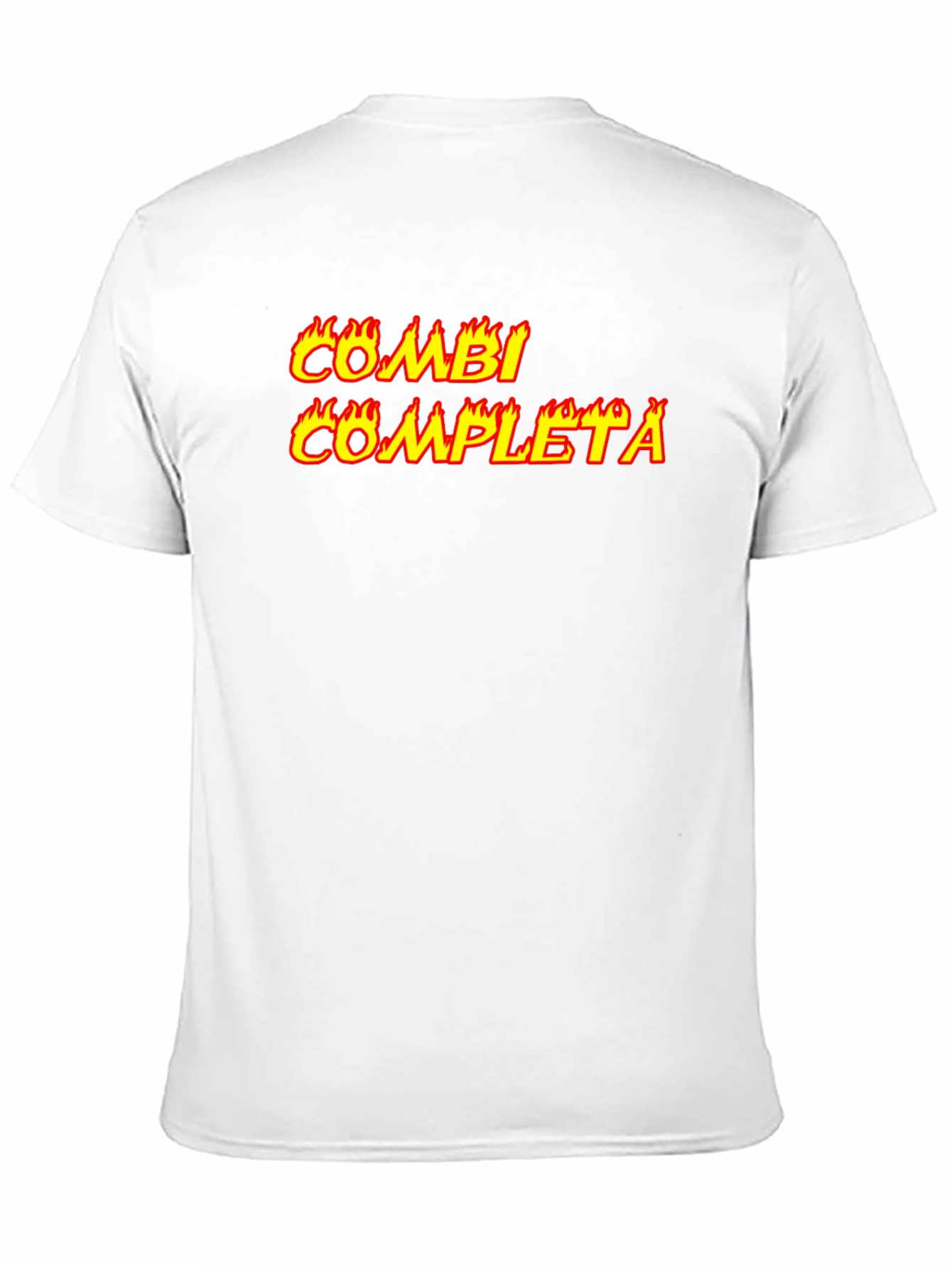 Combi Completa Flaming Text Black Tee