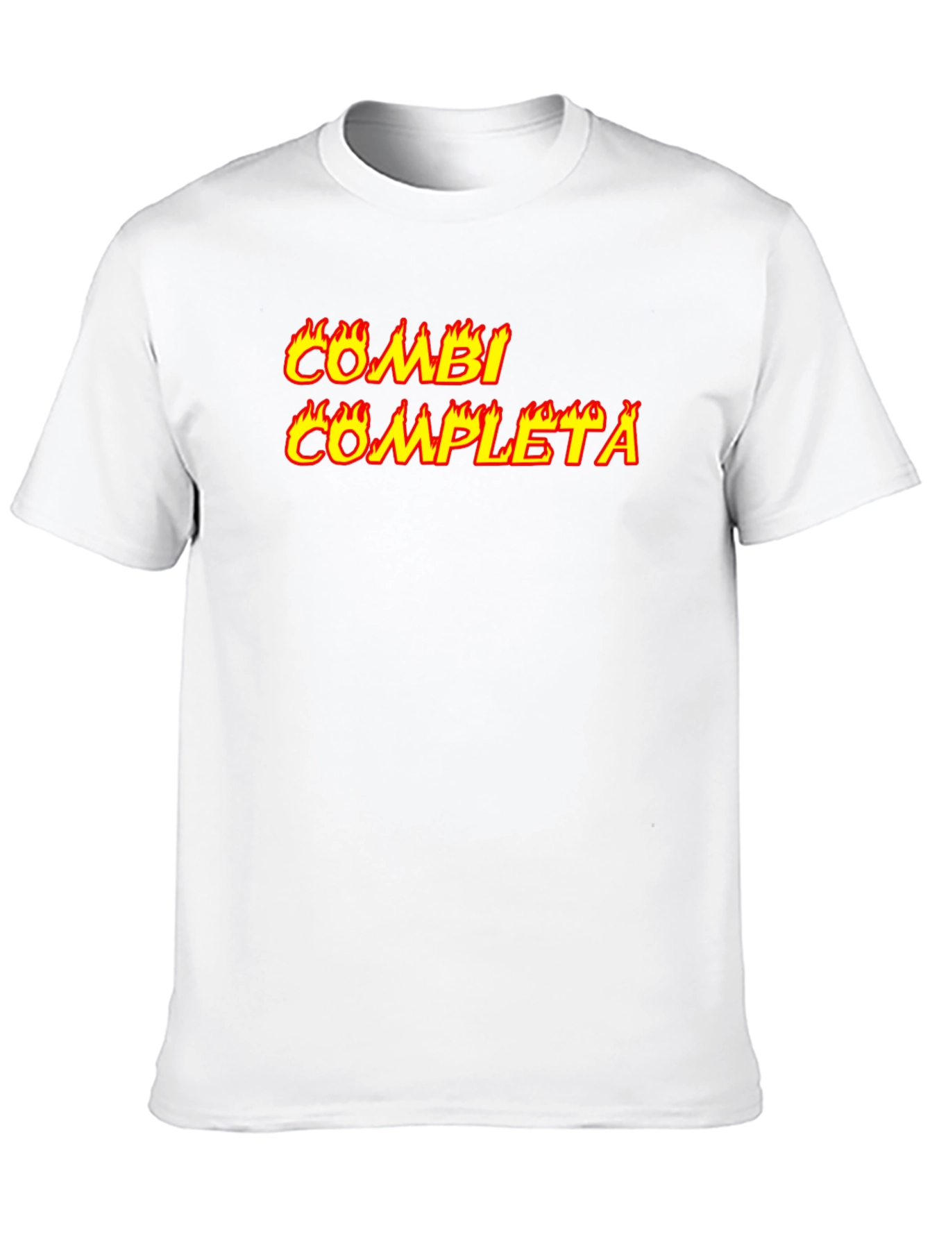 Combi Completa Flaming Text Black Tee