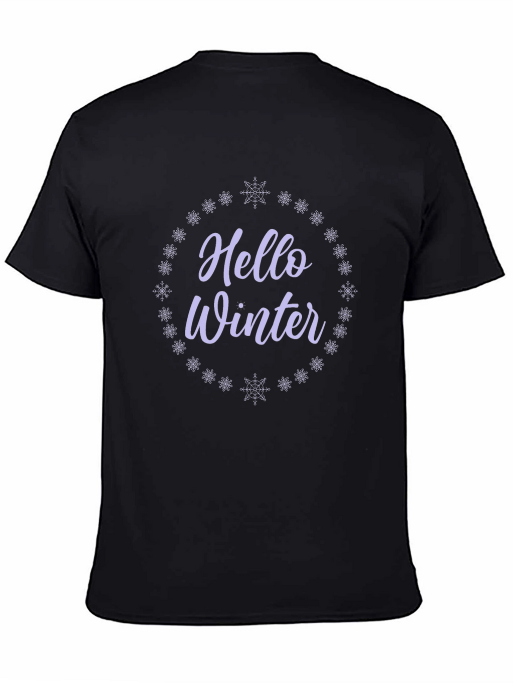 Hello Winter Graphic Tee - Black