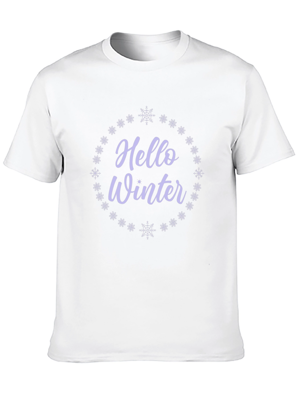 Hello Winter Graphic Tee - Black