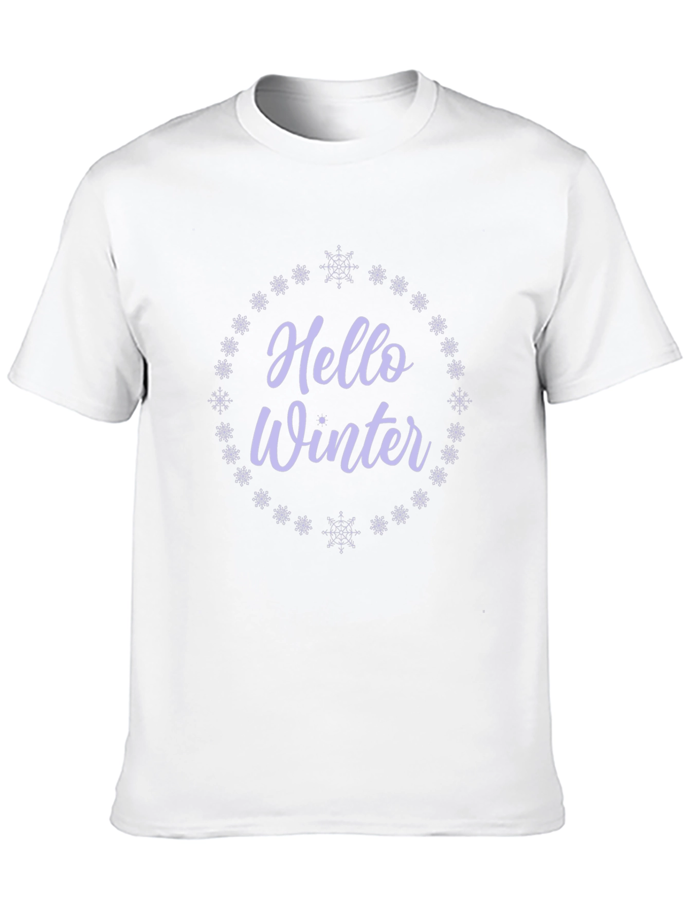 Hello Winter Graphic Tee - Black