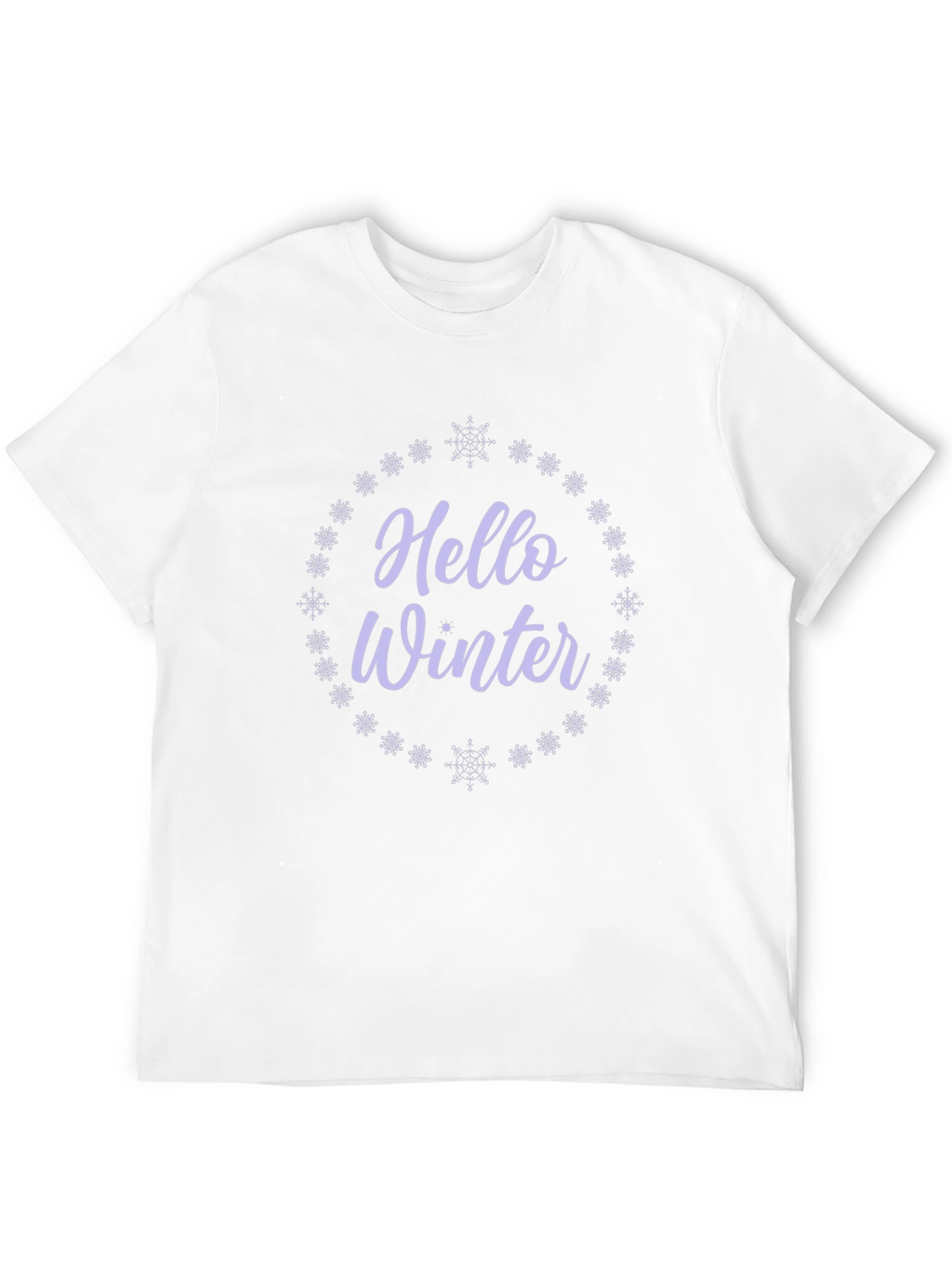 Hello Winter Graphic Tee - Black