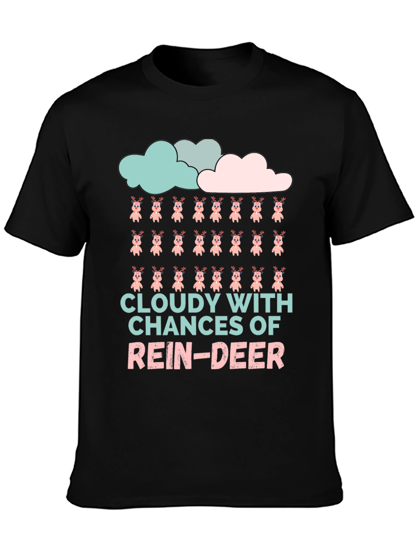 Cloudy with a Chance of Reindeer T-Shirt