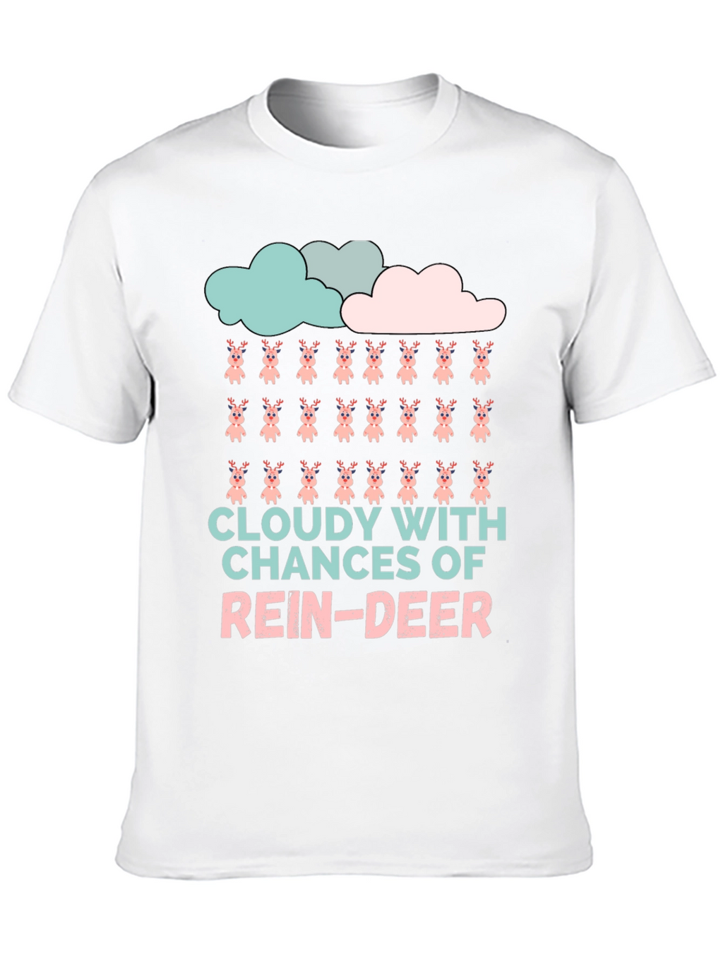 Cloudy with a Chance of Reindeer T-Shirt