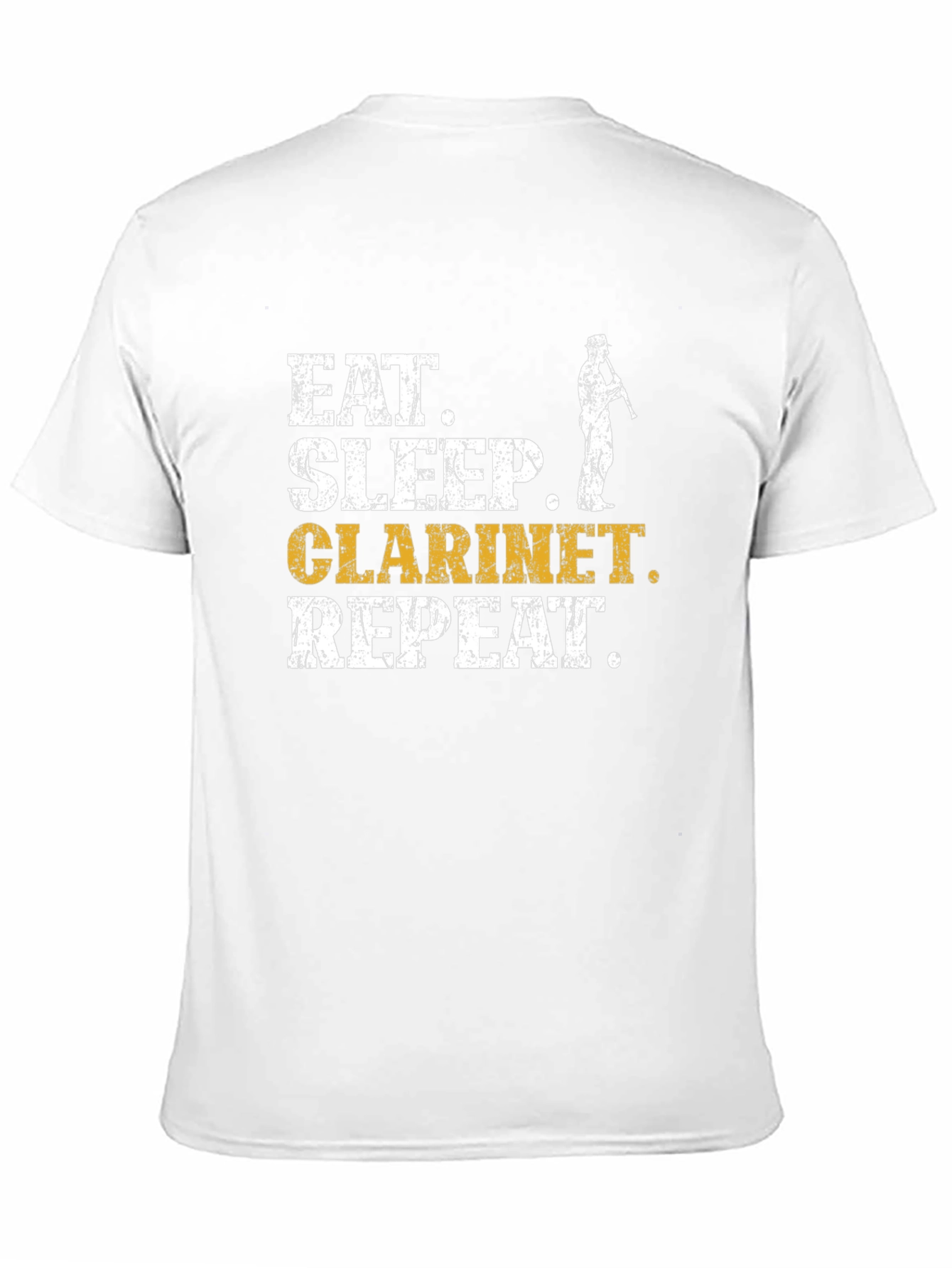 Eat Sleep Clarinet Repeat Black T-Shirt